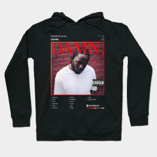 Kendrick Lamar - DAMN. Tracklist Album Hoodie